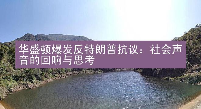 华盛顿爆发反特朗普抗议：社会声音的回响与思考