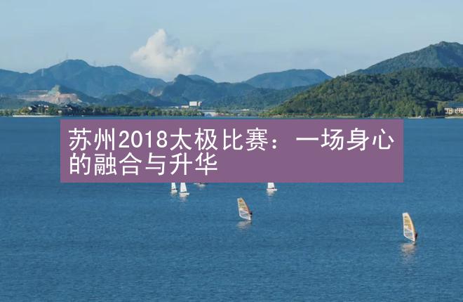 苏州2018太极比赛：一场身心的融合与升华