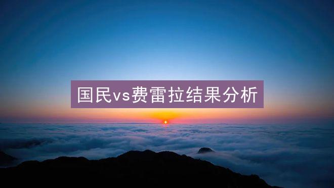 国民vs费雷拉结果分析