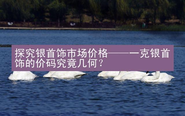 探究银首饰市场价格——一克银首饰的价码究竟几何？