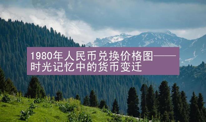 1980年人民币兑换价格图——时光记忆中的货币变迁